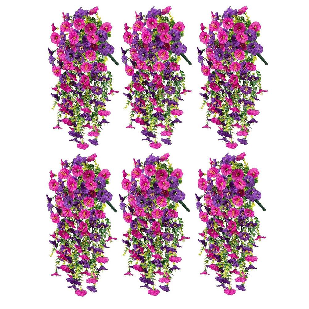 

Реалистичные подвесные цветы, износостойкие искусственные цветы ипомеи, искусственные цветы, растения для украшения сада, крыльца, окна
