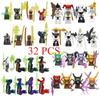 104 PCS ninja building block doll set, assembled role action doll DIY building block doll toy boy birthday gift.