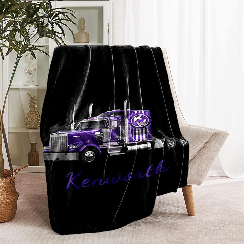 1pc Blanket - Kenworth LOGO Print Design, Lightweight Blanket for Sofa, Bed- Soft &Warm, Gift for All Seasons