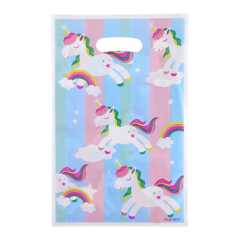 10-30Pcs Unicorn Candy Bag Gift Cookie Packaging Bags Kids Unicorn Theme Birthday Party Supplies Wedding Baby Shower Decoration