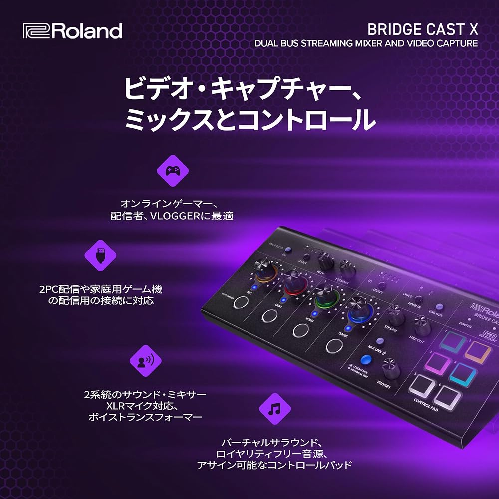 Roland Roland BRIDGE CAST x/HDMI video capture/gaming DAC amplifier/audio interface/distribution/...