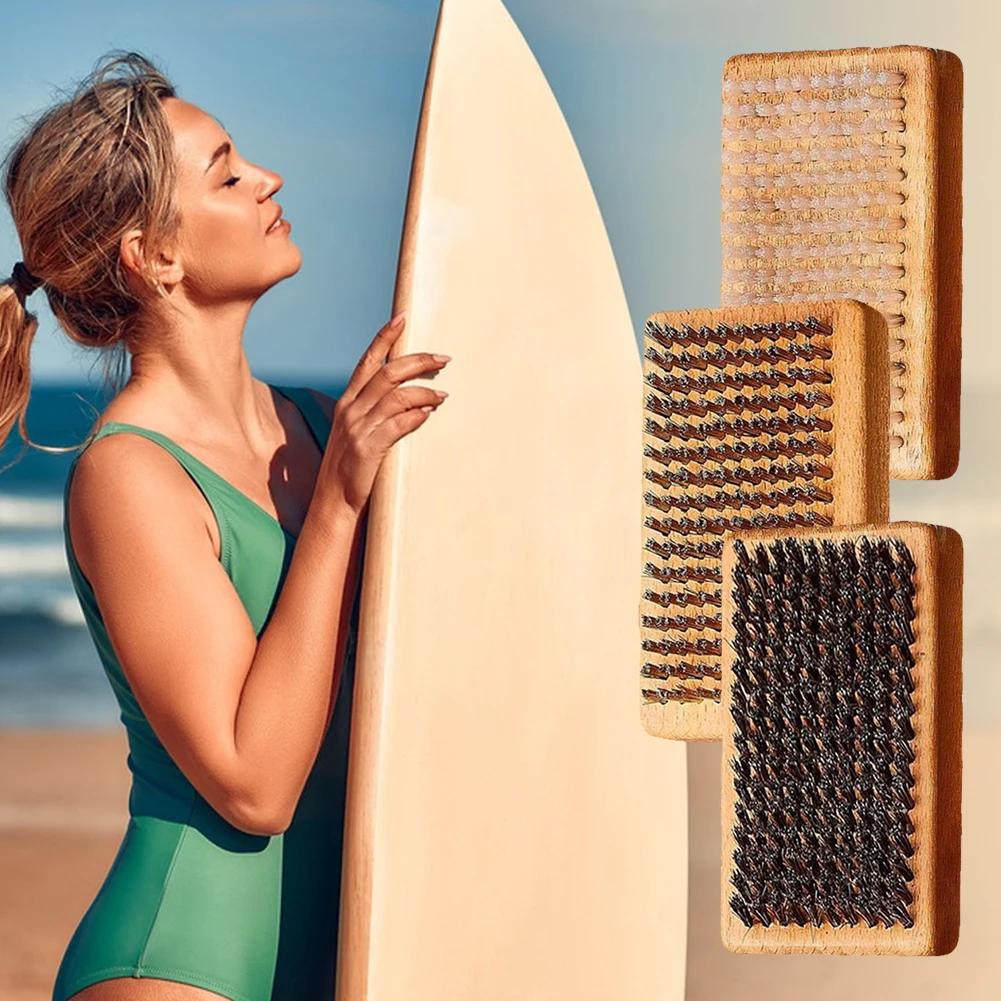 3Pcs Ski/Snowboard Wax Brush Kit Ergonomic Handle Snowboard Brush Portable Ski Waxing Brush Kit for Outdoor Skiing