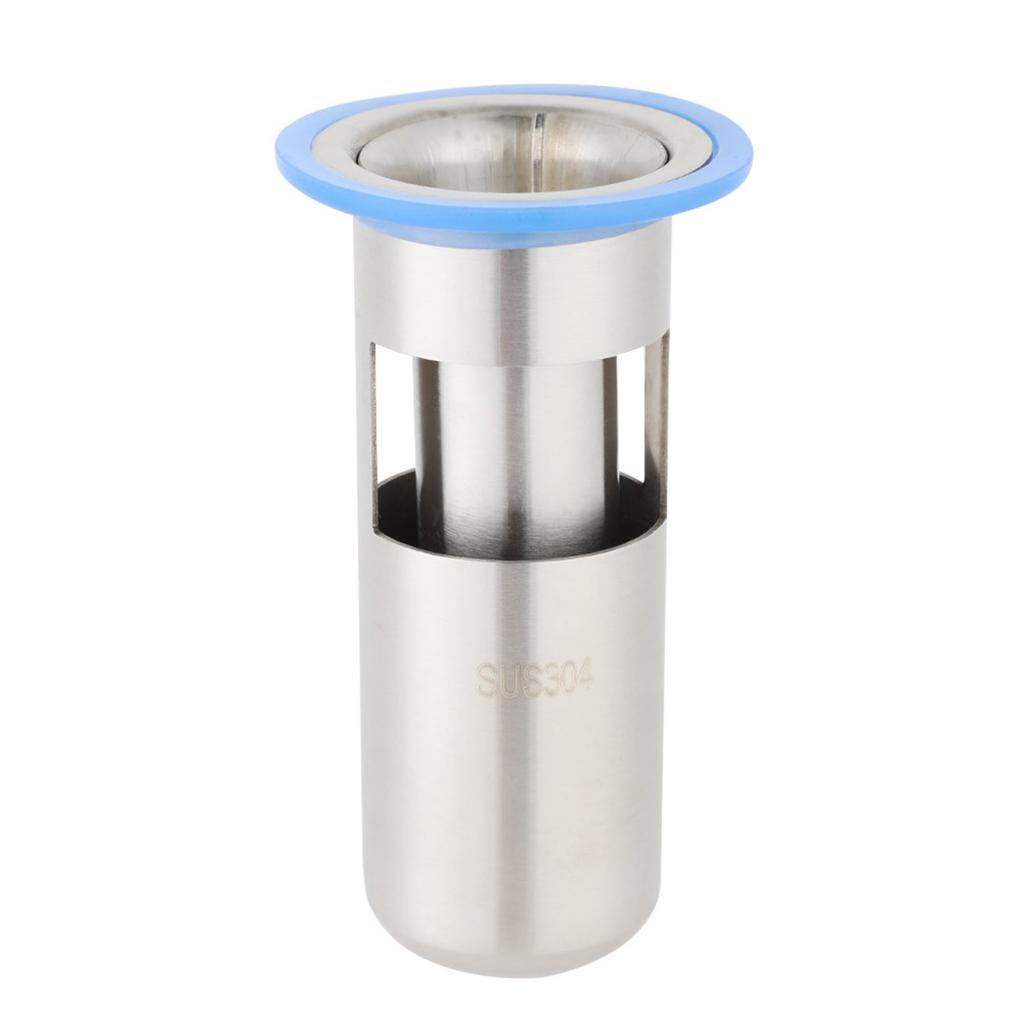 Stainless Steel Shower Floor Drain Bathroom Drainage Gully Thicken(Large 304 )