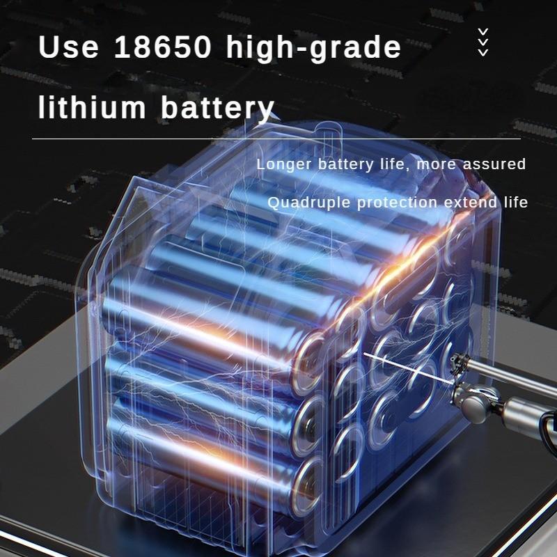 Mini Motosierra de Leñador 1200W Baterías de Litio Domésticas Sierras de Mano Eléctrica Inalámbrica para Exteriores