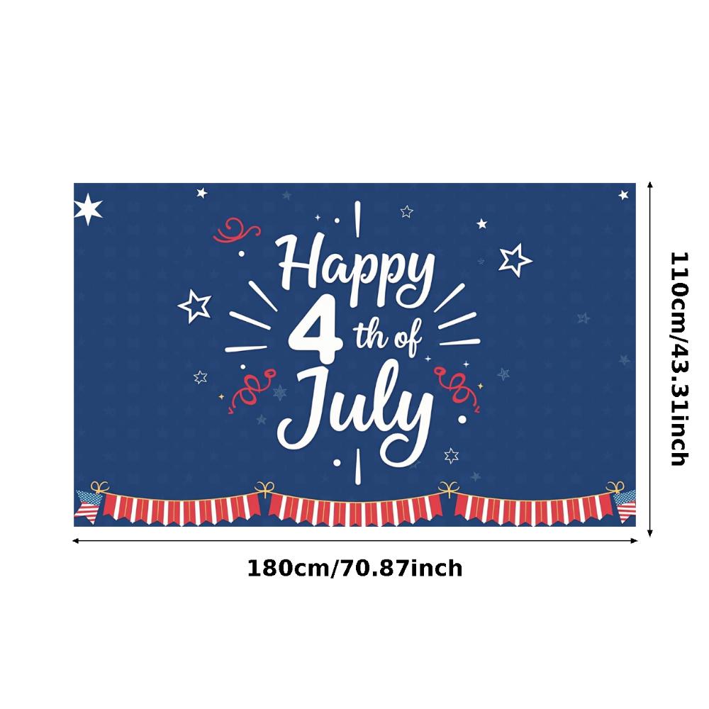 Flag Design American Flag Decor Star Patterns Independence Day Banner Vibrant Colors Decorative Bunting Party Banner