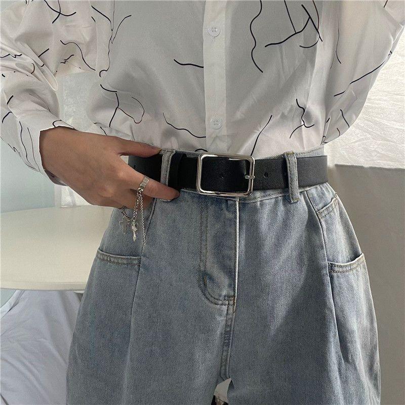 Modern And Stylish Korean Unisex Waist Belt Perfect For Jeans And Trendy Daily Outfits