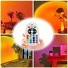 LED Sunset Projector Lamp – Mini USB Night Light with 16 Colors, Rainbow Atmosphere, Ideal for Bedroom & Wall Decoration