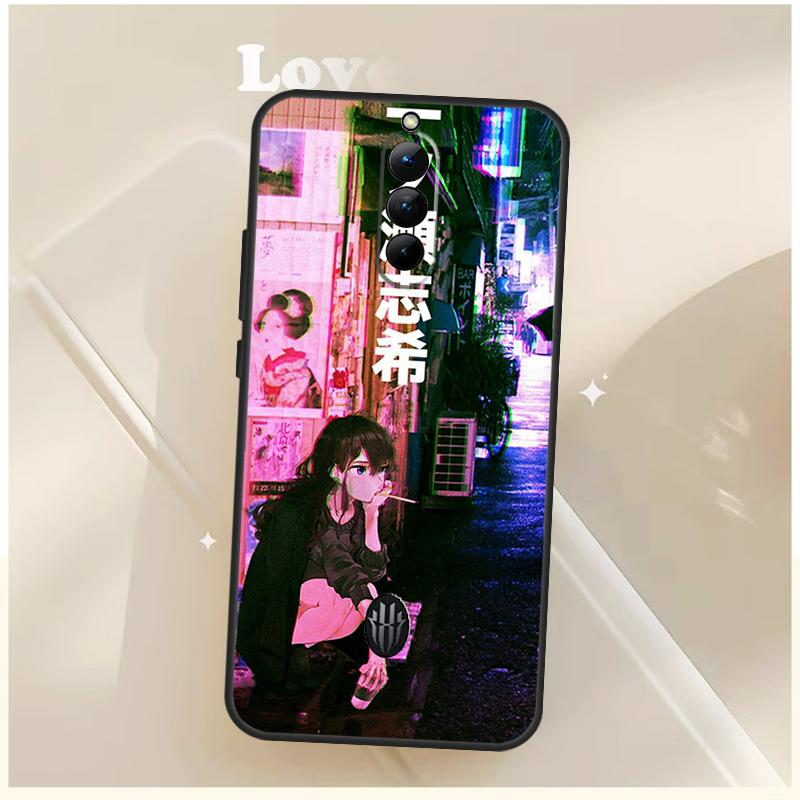 Custodia Anime Vaporwave Glitch Per ZTE Nubia Red Magic 11 10 10S Pro Plus 8S 9S 8 9 Pro 6S 7S Per RedMagic 10 Air Cover