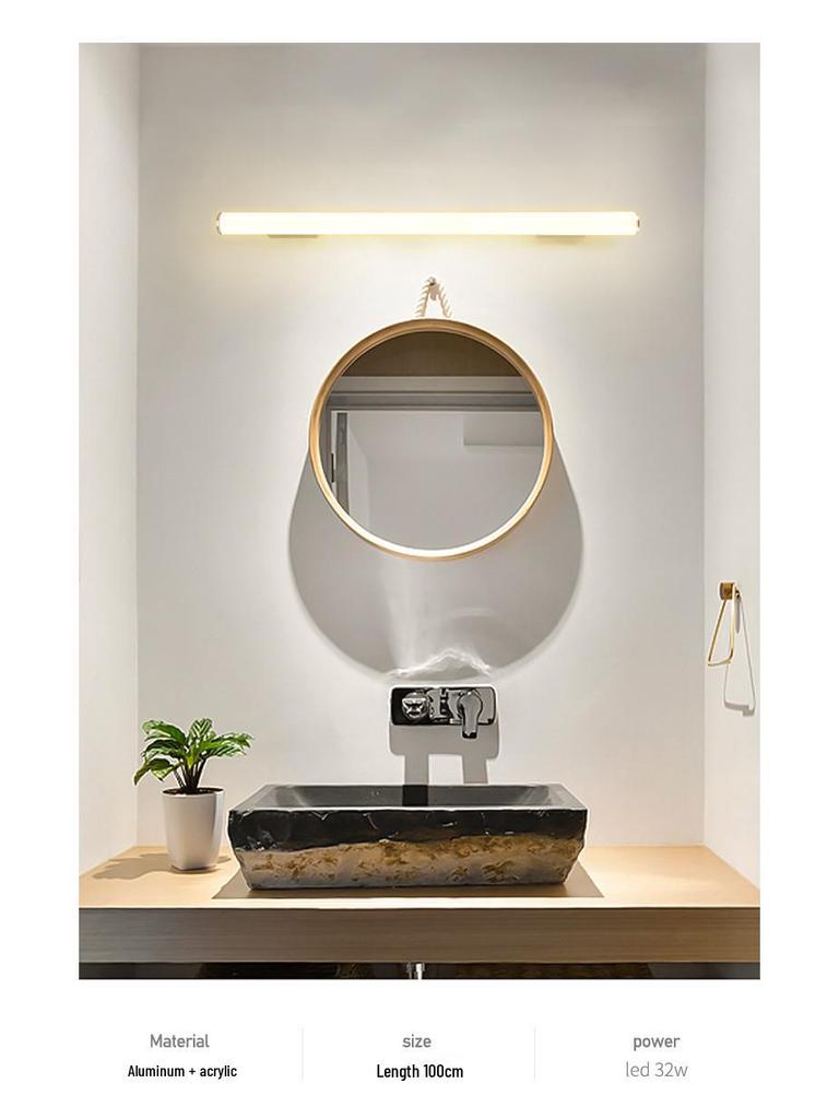 High-brightness Anti-fog Vanity Light with Mirror Cabinet for Bathroom and Hallway, 85-265V