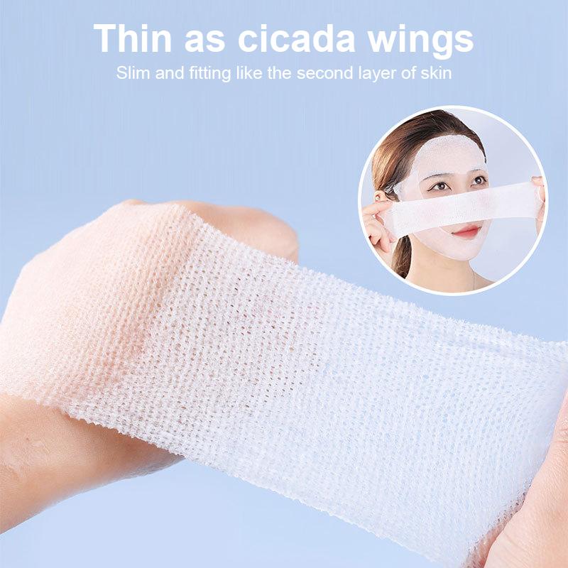 Makeup Wet Cotton Pads For Face Stretchable Bandage Tear Mask Paper Towel Hydrotherapy Hydration Cotton Sheet