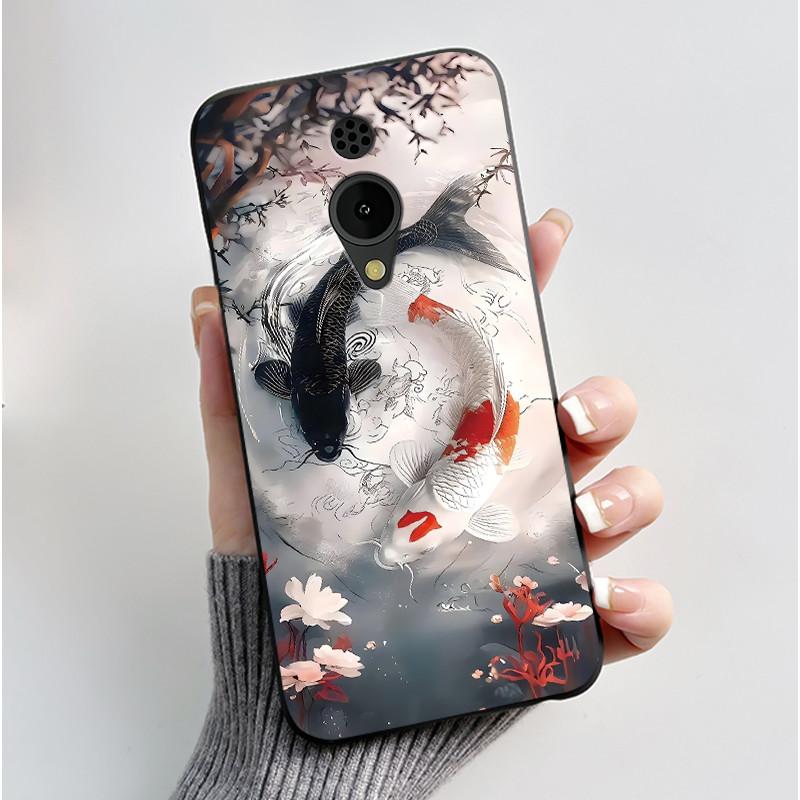 Phone Case For Nokia 150 2G 2023 Casing Luxury Cute Love Rabbit Funny Cartoon Black Matte Soft Silicone Shockproof Cover Shell
