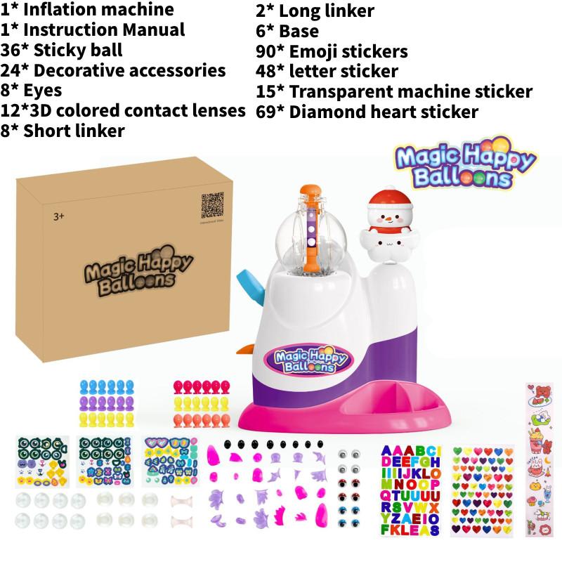 Crossborder Bobo Sticky Play Toy Diy Bouncing Ball With Bubble Maker For Kids