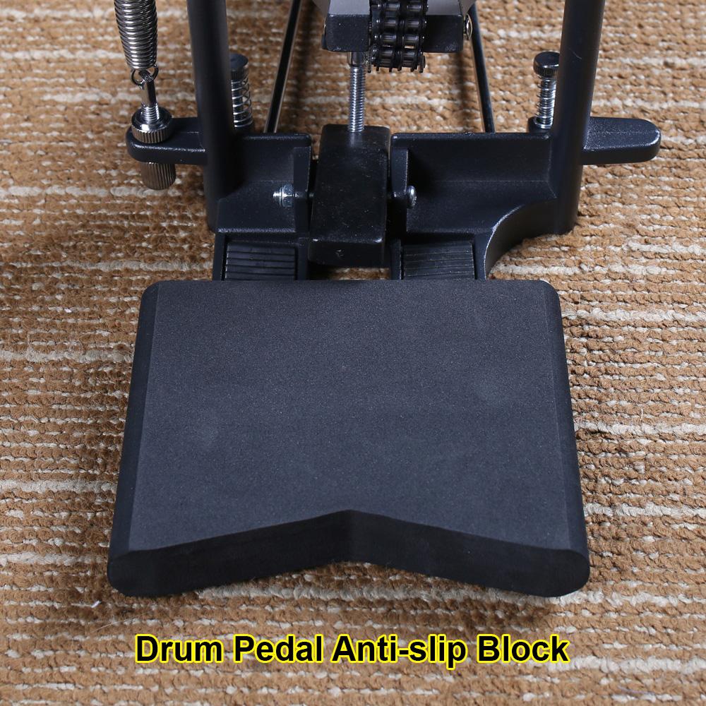 Drum Block Anti-slip Block Hi-Hat and Pedal Anchor System Stops Drum Pedal Creep Slipping Block for
