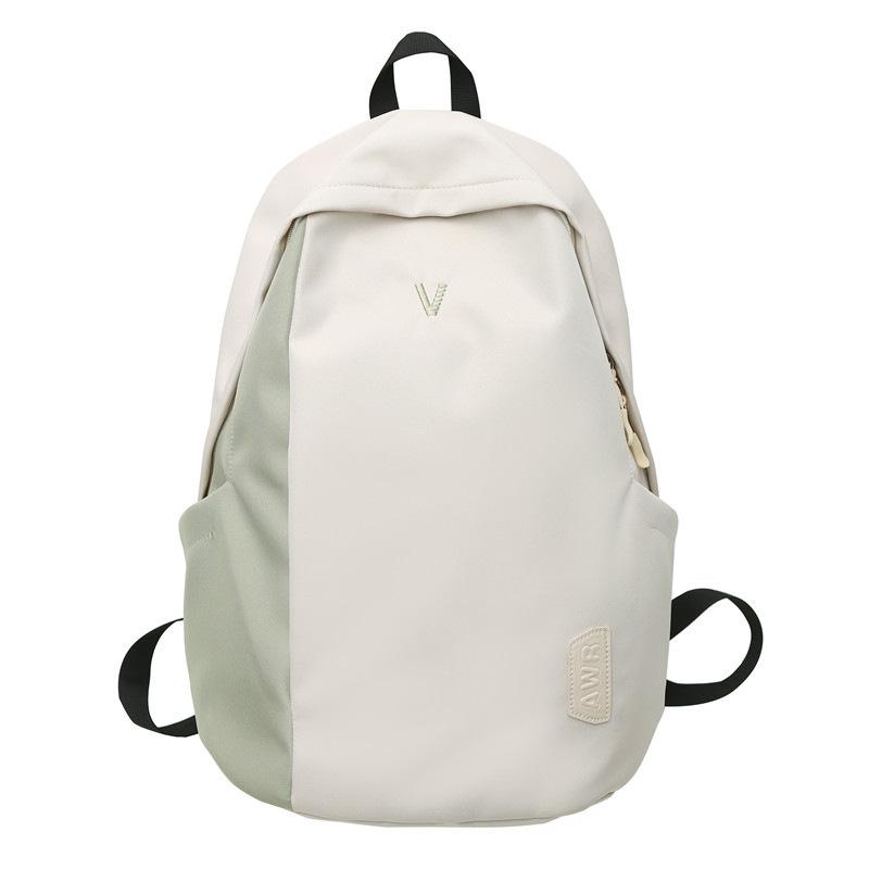 A Male College Student with A Small Simple Large-capacity Computer Backpack