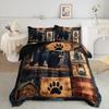 Black Bear Comforter Set Queen SizeRustic Bear Bedding Set for Kids Boys Girls3-Piece Wildlife Themed Hunting +2 Pillowcases