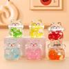 Luminous Glitter Lucky Cat Desktop Figurine with Flowing Sand