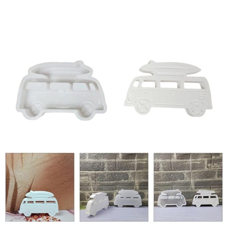 Camping Car Silicone Mould Camping Bus Candle Molds Ornament Molds Plasters Molds Casting Molds Epoxy Resin Molds
