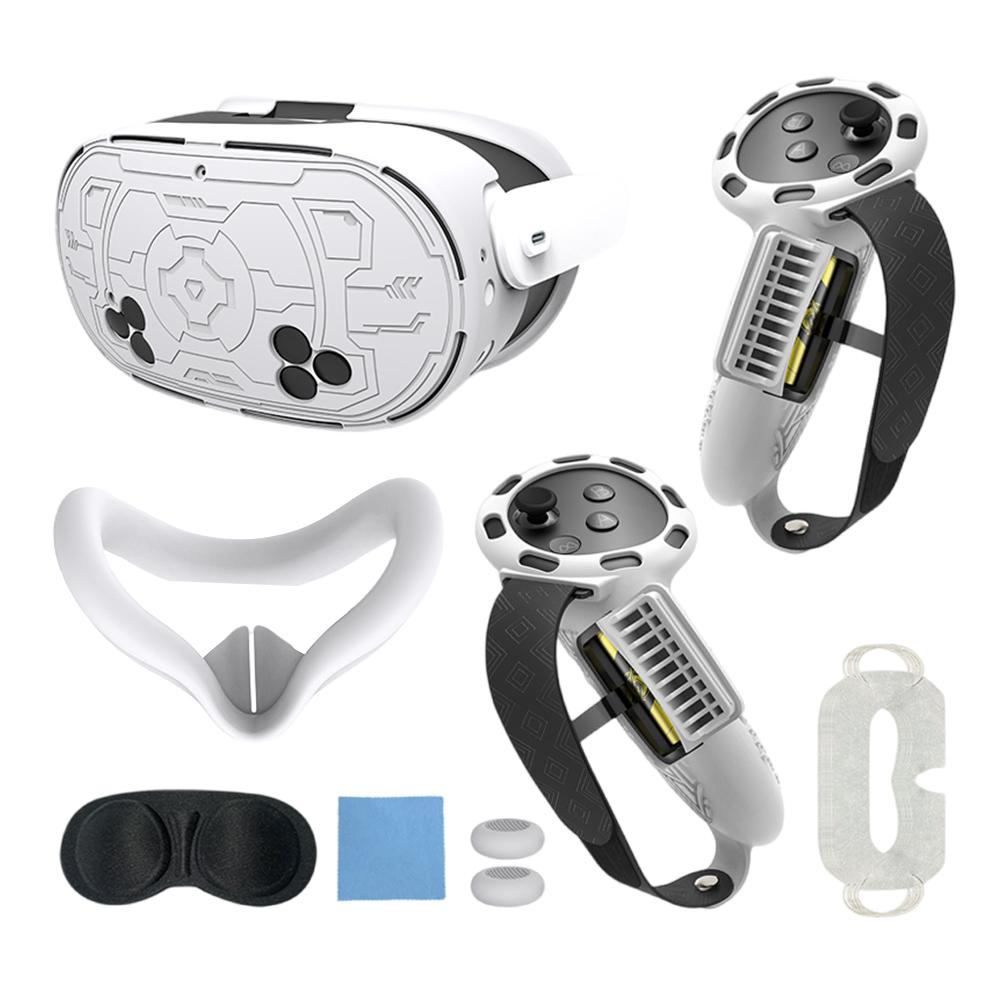7Pcs VR Accessories Protective Cover Anti-Fall for Meta Quest 3S VR Headset Accessories Set VR Face Cover Controller Grips Cover