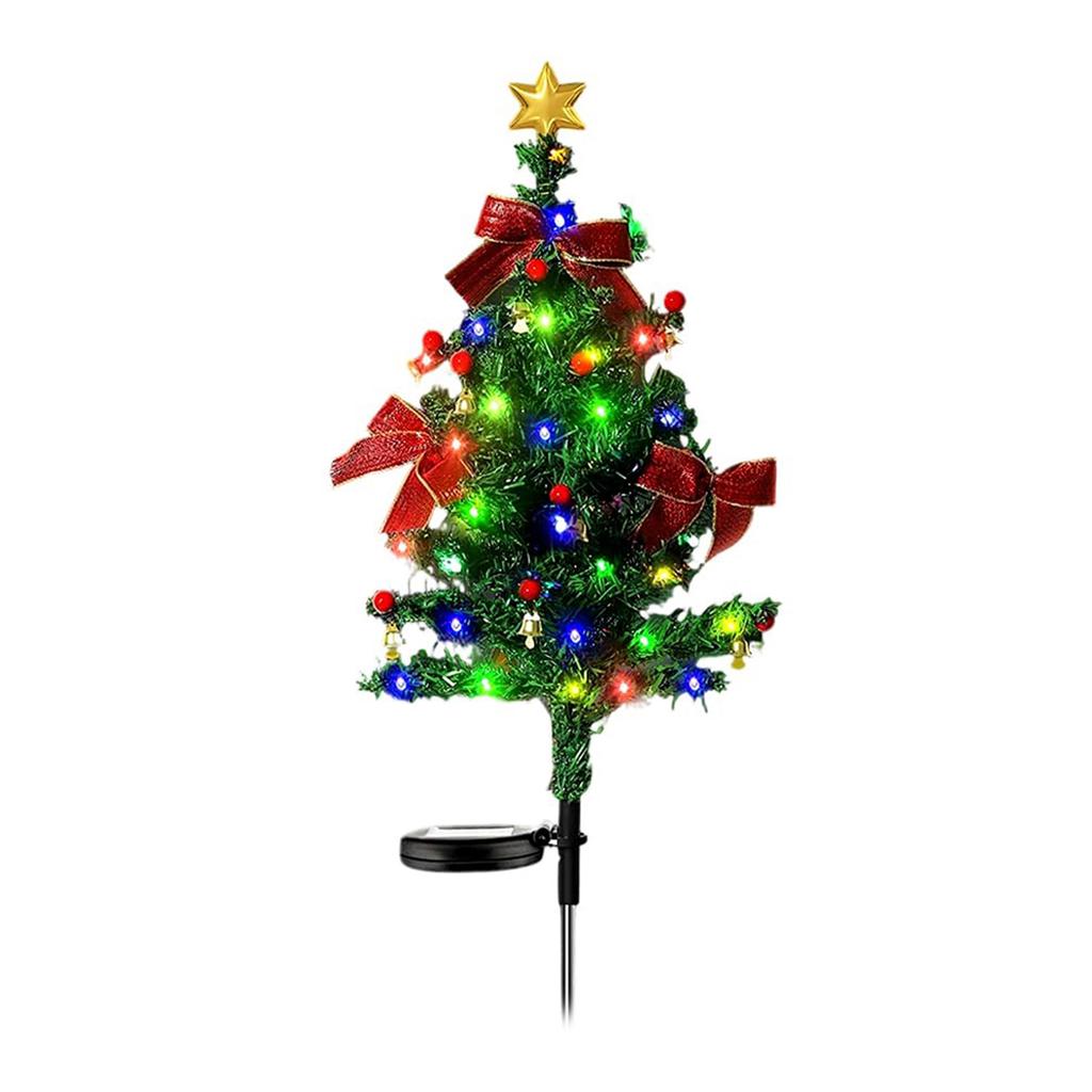 Solar Christmas Trees Lights IP44 Waterproof Lighting Modes Outdoor Christmas Tree for Yard Families Outdoor Decor