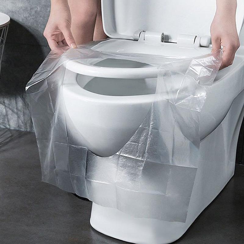 50 stuks/zak Wegwerp toiletbrilhoes Toiletbrilhoes Schoon En Hygiënisch Openbaar Toilet Reizen Wegwerp toiletdeksel