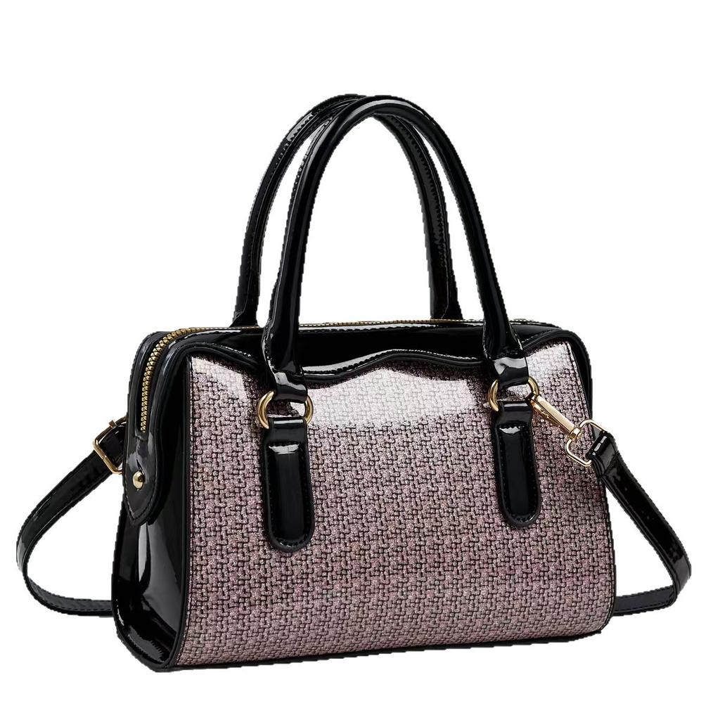 Women‘s Lightweight Tote Bags with Top Handle Crossbody Purses Handbag and Purse Faux Patent Leather Top-handle Work Shoulder Satchel  for Women