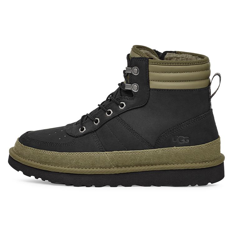 UGG Highland Comfortable Warm Short Mid-Calf Outdoor Boots Men Boots Black Green 1122170-BBONB