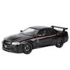 NEW 1/24 Nissan GTR R34 Skylin Modified Car Alloy Car Model Sound and Light Pull Back Children's Toy Collectibles Birthday Gift