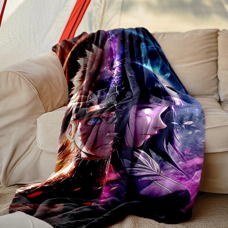 1pc Easy-Care naruto Blanket, Perfect for Couch, Bed, Home, Travel & More, Warm & Durable Printed Blanket