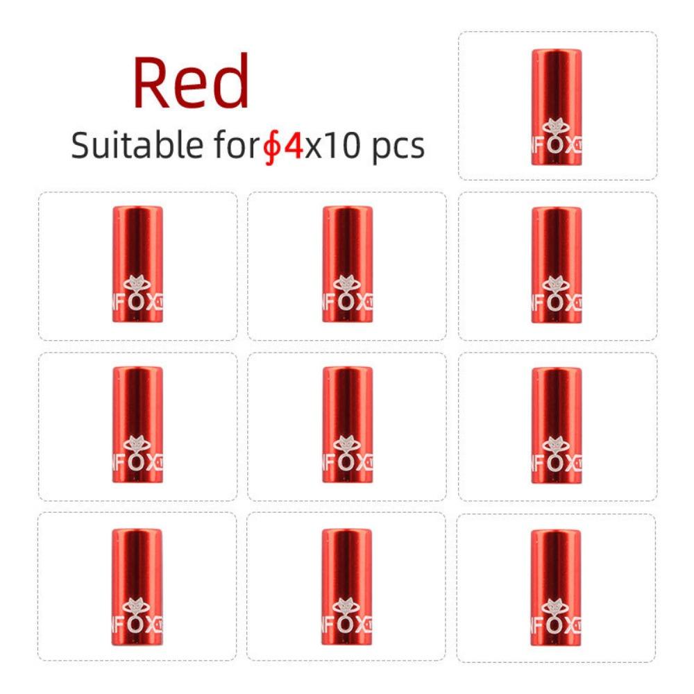 10PCS 4mm/5mm Wire Tube Cap Multicolors Bike Brake Shift Cable Cap Mountain Bike Shift Brake Cap 4mm Red
