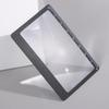 3X Magnifier Sheet with Scale Ultra-thin Reading Glass Fresnel Lens PVC Transparent Credit Card Size Book Page Magnification