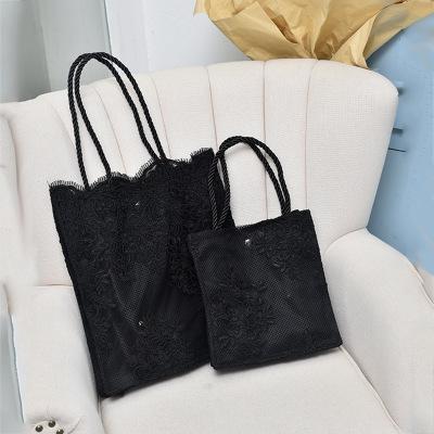 Lace Ladies Handbag Summer Beach Wedding Bridal Party Hand Bag Bolsa Feminina Women's Shoulder Bag Shopping Bag