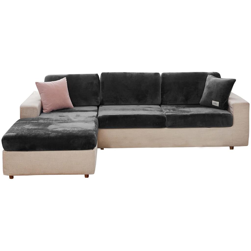 Aksamitna poszewka na kanapę Poszewka na poduszkę Gruba żakardowa solidna miękka rozciągliwa Sofa narzuty Funiture Protector