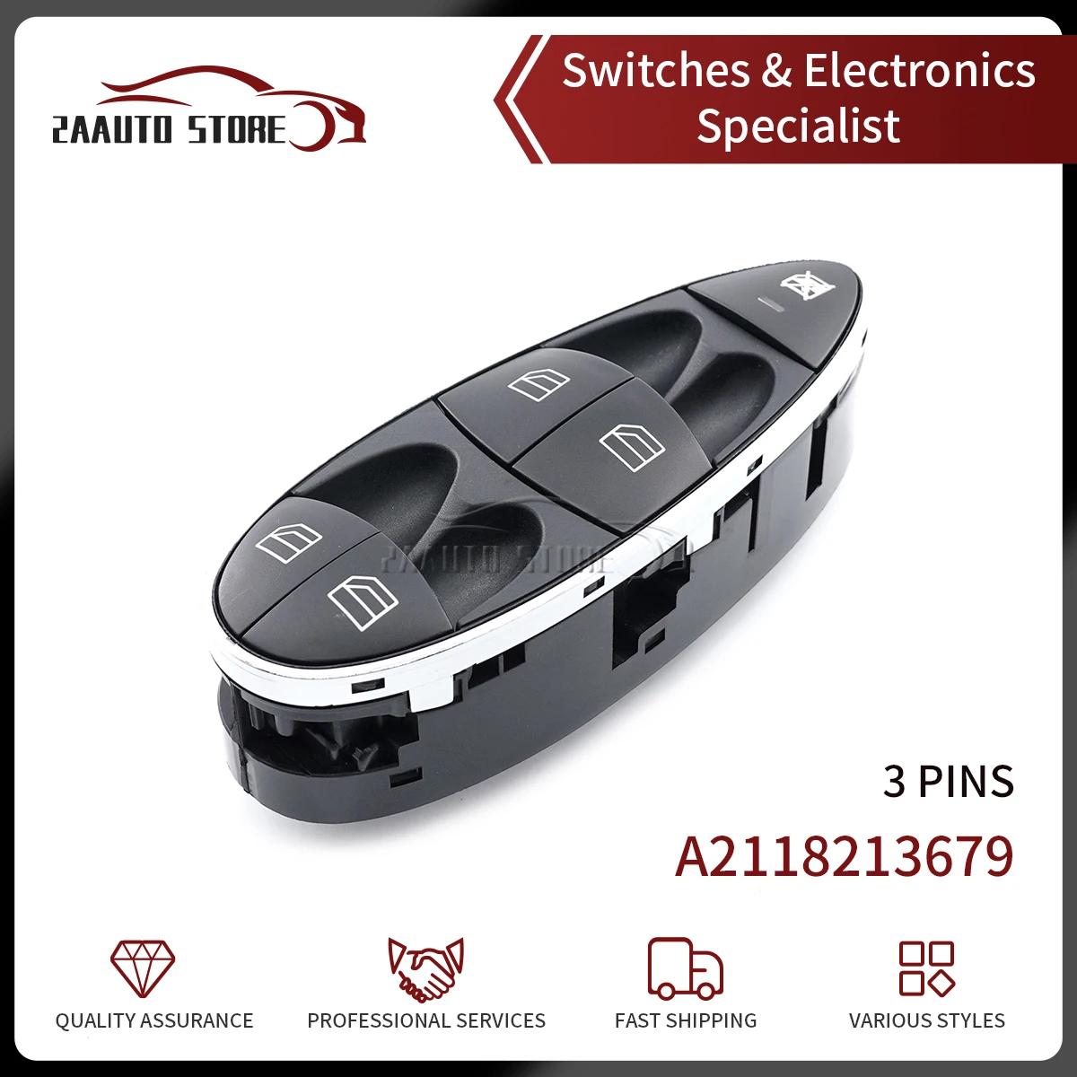 Car Electric Power Master Window Switch With Chrome A2118213679 For Mercedes Benz W211 E280 E320 E500 E63AMG CL CLS 2118213679 A2118213679