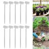 10Pcs Metal Plant Labels Weatherproof Garden Label Markers Reusable Garden Stake Tags for Vegetables  Flower Seed Greenhouse