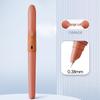Refillable Ergonomic Fountain Pen for Students - Transparent Colored Plastic Design
