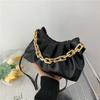2022 Fashion Textured Cloud Crossbody Bag - Versatile Pleated Handbag with Chain