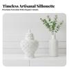Hollow-Carved Decorative Jar Traditional Openwork Ceramic Elegant for Office