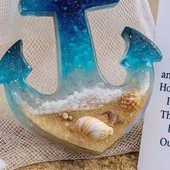 Pocket Hug Boat Hook with Positive Card Emotional Support Pocket Ocean Shell Sand Hook Token Decoration Inspirational Gift