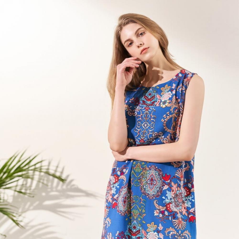 L Affair Women Viscose Dress bLue Lwoef988 Bu