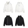 EastRogue Water-washed Metal Zipper Masked Ninja Hooded Open Jacket Short Sportswear Men's Trendy Coat