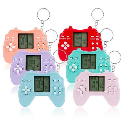 Portachiavi con mini console portatile per videogiochi Tetris retrò