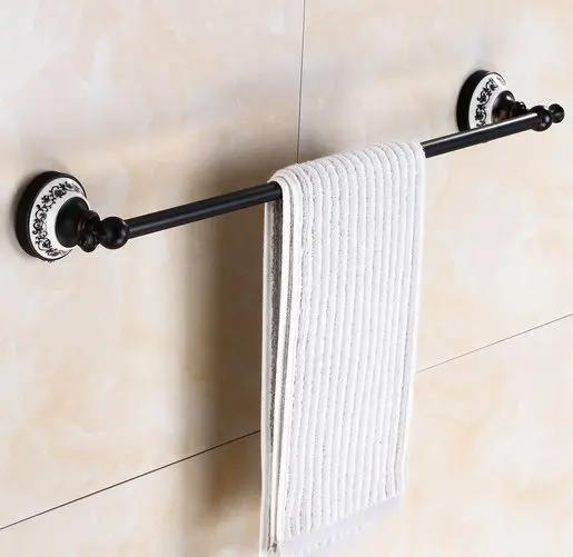 Oil Black Bronze Brushed Bathroom Accessories Towel Shelf Towel Bar Paper Holder Cloth Hook Soap Dish Cup Holder Toilet Holder