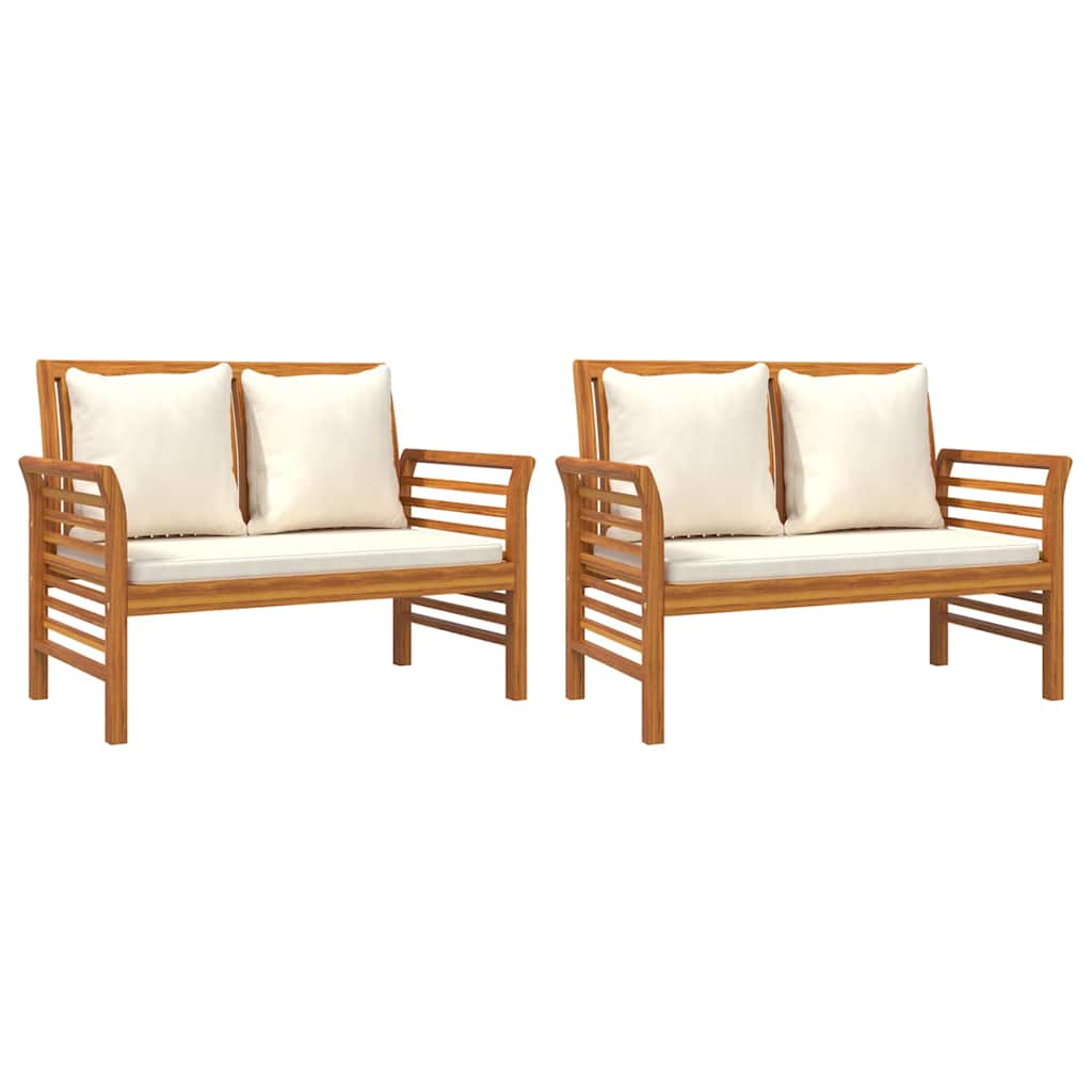 5 Piece Garden Lounge Set with Cushions Solid Acacia Wood