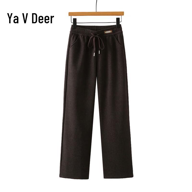 Yalu Women's Casual High-Waist Straight-Leg Pants