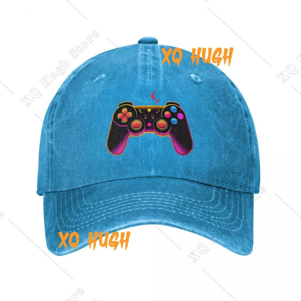 Gamepad in schönen Farben Unisex-Stil Baseballkappen Spielen Lustige Used-Denim-Kappen Hut Vintage Outdoor Sommer-Sonnenkappe