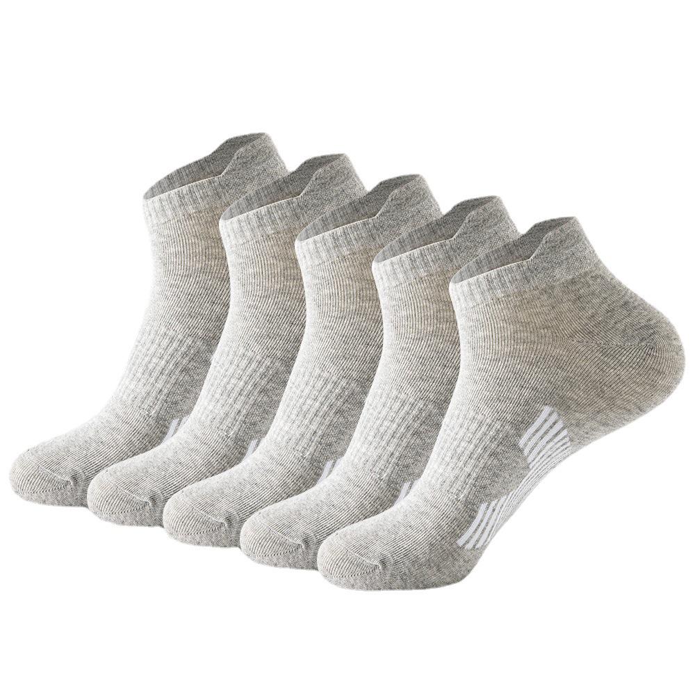 Men's Low-Cut Cotton Sports Socks for Running & Basketball
