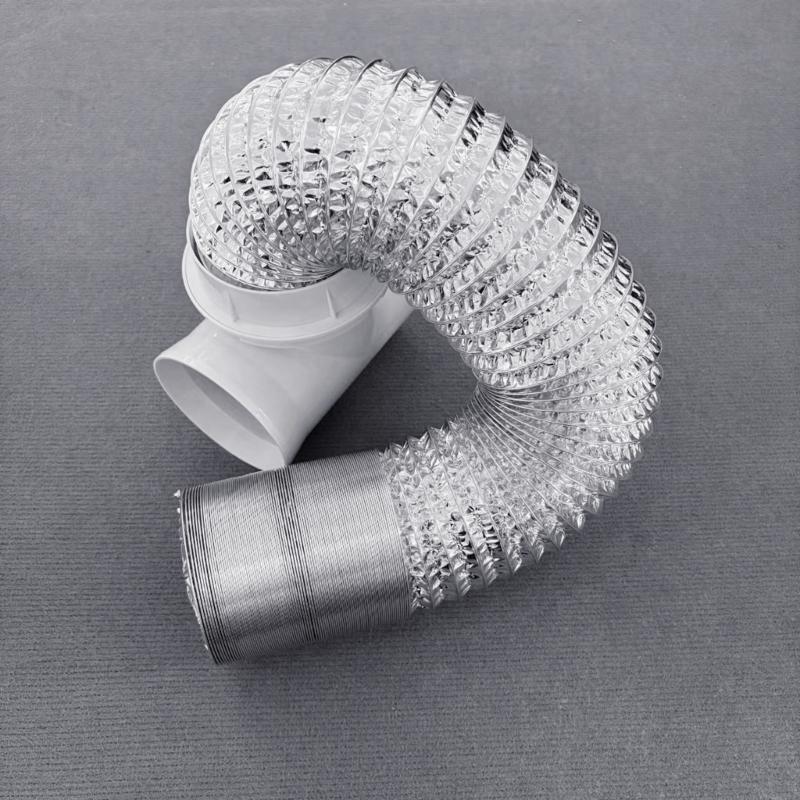 90 Degree Exhaust Hose Dryer Vent Wall Plate Dryer Vent Connector Kit Dryer Duct Connector Easy Installation Accessories