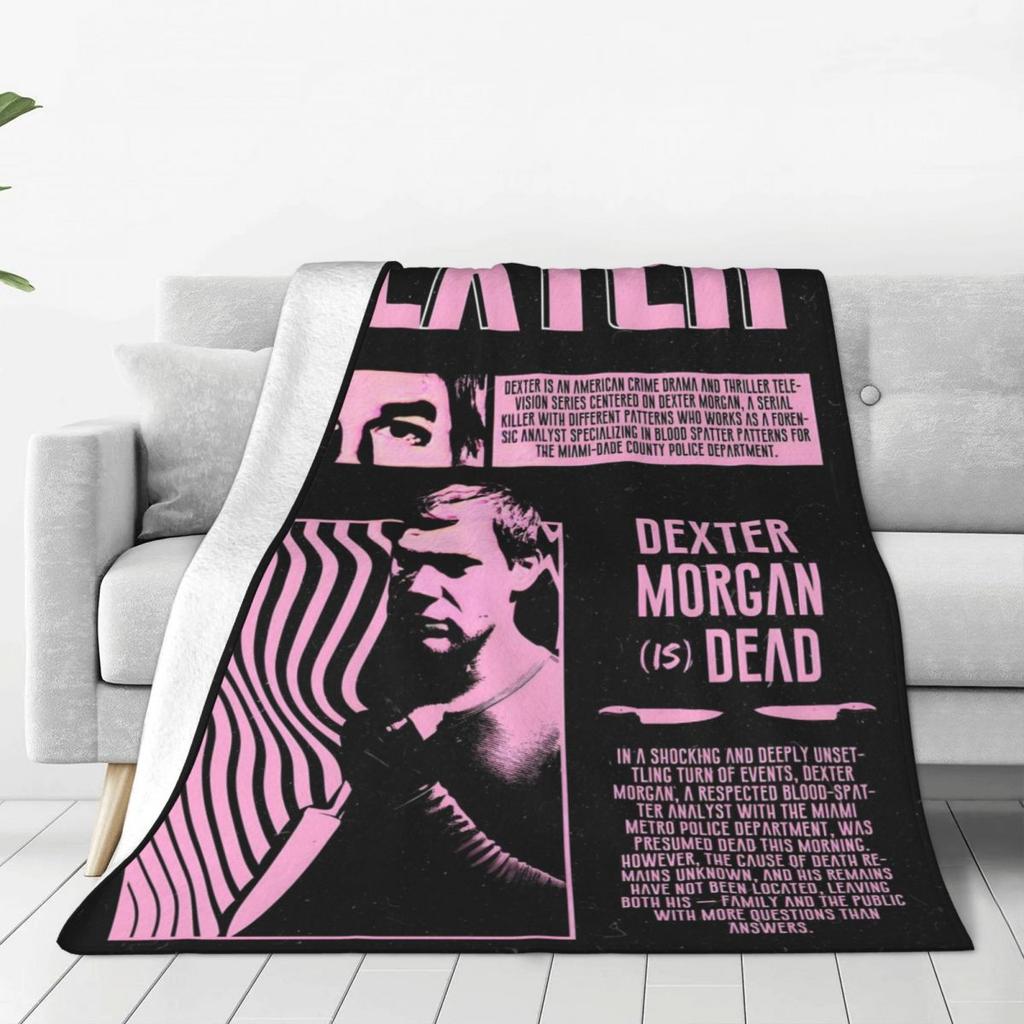 Custom Ultra-Soft Fleece Dexter Morgan Throw Blanket Warm Flannel Movie Blankets For Bed Office Sofa Bedspreads