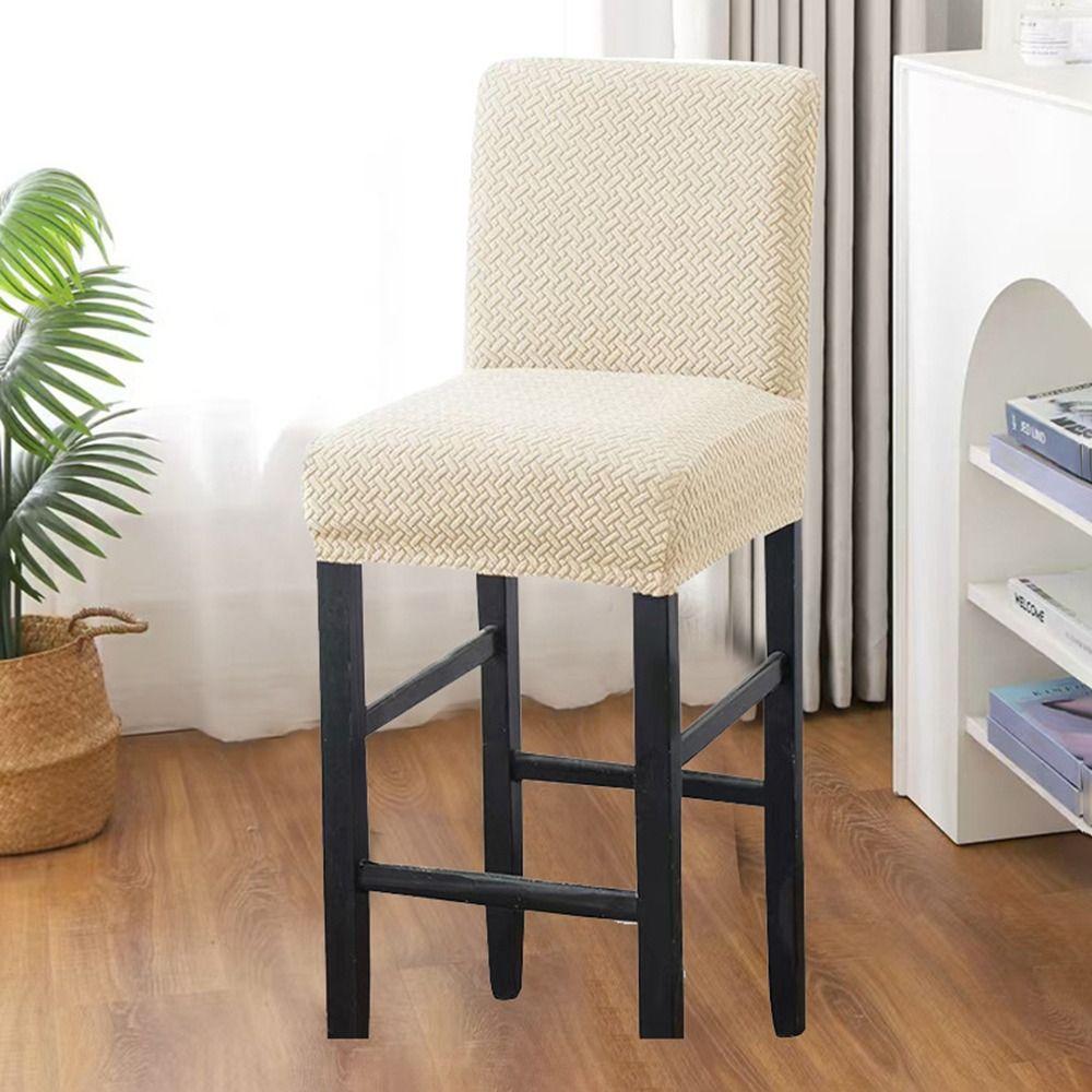 Dustproof Counter Height Bar Stool Cover Jacquard Bar Stool Seat Covers Chair Protectors  Household