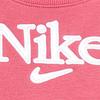 Nike Casual Comfortable Solid Color Warm American Letter Print Long Sleeve Sweatshirt Kids Sweatshirt Pink DJ5827-622